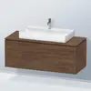 Image de Duravit L-Cube Meuble avec plan de toilette, LC4882021210000,