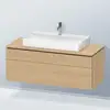 Image de Duravit L-Cube Meuble avec plan de toilette, LC4882030300000,