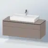 Image de Duravit L-Cube Meuble avec plan de toilette, LC4882043430000,