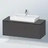 Image de Duravit L-Cube Meuble avec plan de toilette, LC4882049490000,