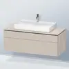 Image de Duravit L-Cube Meuble avec plan de toilette, LC4882091910000,