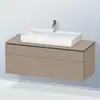 Image de Duravit L-Cube Meuble avec plan de toilette, LC4882075750000,