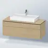 Image de Duravit L-Cube Meuble avec plan de toilette, LC4882071710000,