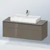 Image de Duravit L-Cube Meuble avec plan de toilette, LC4882089890000,