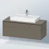 Image de Duravit L-Cube Meuble avec plan de toilette, LC4882090900000,