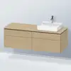 Image de Duravit L-Cube Meuble avec plan de toilette, LC4870R71710000,