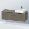 Image de Duravit L-Cube Meuble avec plan de toilette, LC4870R89890000,