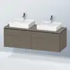 Image de Duravit L-Cube Meuble avec plan de toilette, LC4872B90900000,