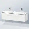 Image de Duravit L-Cube Meuble avec plan de toilette, LC4873B18180000,