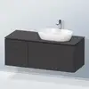 Image de Duravit L-Cube Meuble avec plan de toilette, LC4874080800000,