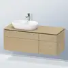Image de Duravit L-Cube Meuble avec plan de toilette, LC4876071710000,
