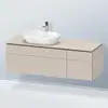 Image de Duravit L-Cube Meuble avec plan de toilette, LC4877091910000,