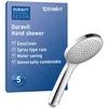 Image de Duravit Universal douchette, pommeau de douche, pomme de douche avec jet Rain, Tête de douche rond (Ø 110 mm), avec fonction MinusFlow permettant d'économiser l'eau, facile à nettoyer, chromé