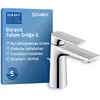 Image de Duravit Tulum by Starck Mitigeur monocommande de lavabo, Taille S (hauteur de sortie 97 mm), robinet lavabo salle de bain avec tirette et garniture de vidage, Robinet salle bain, Robinet, chromé