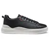 Image de HUGO Hommes Blake Tenn Baskets en Cuir avec Logo Rouge