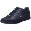 Image de BOSS Hommes Saturn Lowp Baskets en mélange de matières avec Similicuir et Cuir suédé