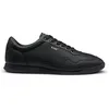 Image de BOSS Hommes Nitan ltpf Baskets en Cuir Nappa avec Logo doré