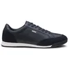 Image de BOSS Hommes Nitan Lowp Baskets à empiècements en Cuir suédé à Semelle striée