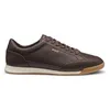 Image de BOSS Hommes Nitan Lowp Baskets en Cuir avec Logo imprimé en Transfert