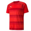 Image de PUMA Mixte enfant Teamvision Jersey Jr Shirt, Puma Red-chili Pepper-puma White, 140 EU