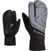 Image de Ziener DALYO Gants de Cyclisme d'hiver imperméables et Souples rembourrés Noir/argenté métallisé 7