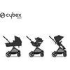 Image de Poussette Trio EOS : Poussette 2-en-1 EOS + Aton B2 i-Size + Adaptateurs Moon Black