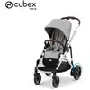 Image de Poussette e-Gazelle S + Panier shopping Châssis Silver - Stone grey