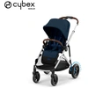 Image de Poussette e-Gazelle S + Panier shopping Châssis Silver - Ocean Blue