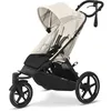 Image de CYBEX Poussette AVI SPIN, De la naissance à environ 4 ans, Max. 111 cm et 22 kg, Poussette de ville et tout-terrain, Seashell Beige