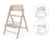 Image de CYBEX Gold Chaise haute CLICK & FOLD, ensemble 3-en-1, réglable de la naissance à 6 mois jusqu'à 99 ans, utilisable dès la naissance avec le transat Gold, set bébé et plateau inclus, Light Natural
