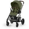 Image de CYBEX Gold Poussette Balios S Lux, Position Allongée Ergonomique, Système de Ceinture à Une Main, De la Naissance à 22 kg (Environ 4 Ans), Moss Green