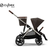 Image de Poussette Gazelle S Châssis Taupe - Chocolate Brown
