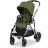 Image de CYBEX Poussette Gold e-GAZELLE S, de la naissance à environ 4 ans, max. 22 kg (mode simple) / 2x 22 kg (mode duo), système tout-en-1 avec propulsion électrique et 20+ configurations, vert mousse