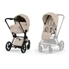 Image de Duo Poussette Priam et nacelle Cozy Beige / Matt Black