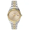 Image de Fossil Scarlette Montre pour femmes, mouvement à quartz, bracelet en acier inoxydable ou en cuir