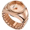 Image de Fossil Ring Montre pour Femme, Mouvement à Quartz avec Bracelet en Acier Inoxydable ou en Cuir