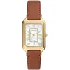 Image de Fossil Raquel Montre pour Femmes, Mouvement à Quartz, Bracelet en Acier Inoxydable ou en Cuir