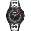 Image de Diesel Montre Framed à trois aiguilles, à base d’huile de ricin, noir, pour homme, DZ4654