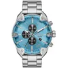 Image de Diesel Montre Spiked chronographe, en acier inoxydable, pour homme, DZ4655