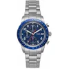 Image de Fossil Neutra Watch for Men, Moonphase Multifunction movement with Stainless steel or Leather strapBleu