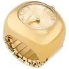 Image de Michael Kors - Bague-montre Rylee à deux aiguilles en acier inoxydable doré, pour femme, MK4847
