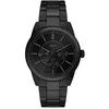 Image de Fossil Pearson Montre Homme, Mouvement Multifonction Quartz avec bracelet en acier inoxydable ou cuir, Noir de poix, 42 mm
