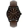 Image de Fossil Pearson Montre Homme, Mouvement Multifonction Quartz avec bracelet en acier inoxydable ou cuir, Brun châtain, 42 mm