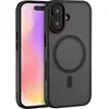 Image de Renkforce RF-6830722 Coque arrière Apple iPhone 17 noir, transparent compatible avec MagSafe, chargement par induction RF-6830722