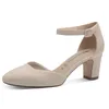 Image de Tamaris Escarpins femme à talon bloc beige 36 EU