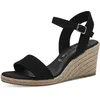 Image de Tamaris sandale femme à talon compensé noir 36 EU