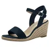 Image de Tamaris sandale femme à talon compensé bleu 37 EU