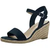 Image de Tamaris sandale femme à talon compensé bleu 40 EU