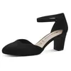 Image de Tamaris Escarpins à Talon Bloc pour Femme, Noir, 40 EU