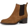Image de Boots femme Tamaris en cuir, marron, 37 EU